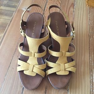 Franco Sarto Wedges in Yellow